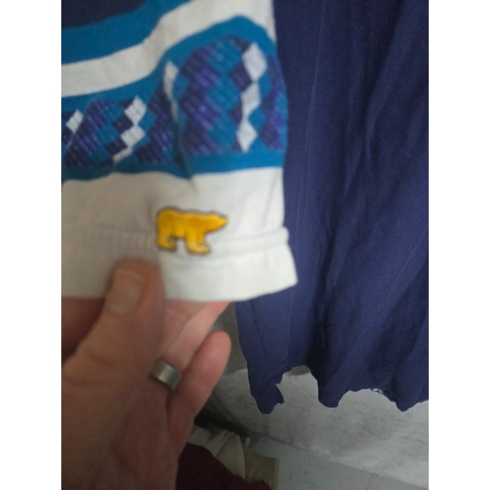Golden Bear Jack Nicklaus Polo Shirt Mens 2X Vintage Grandpacore Colorblock Navy - Picture 5 of 6